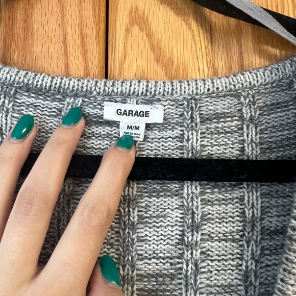 Cropped Grey Garage Cardigan - Picture 2 of 3